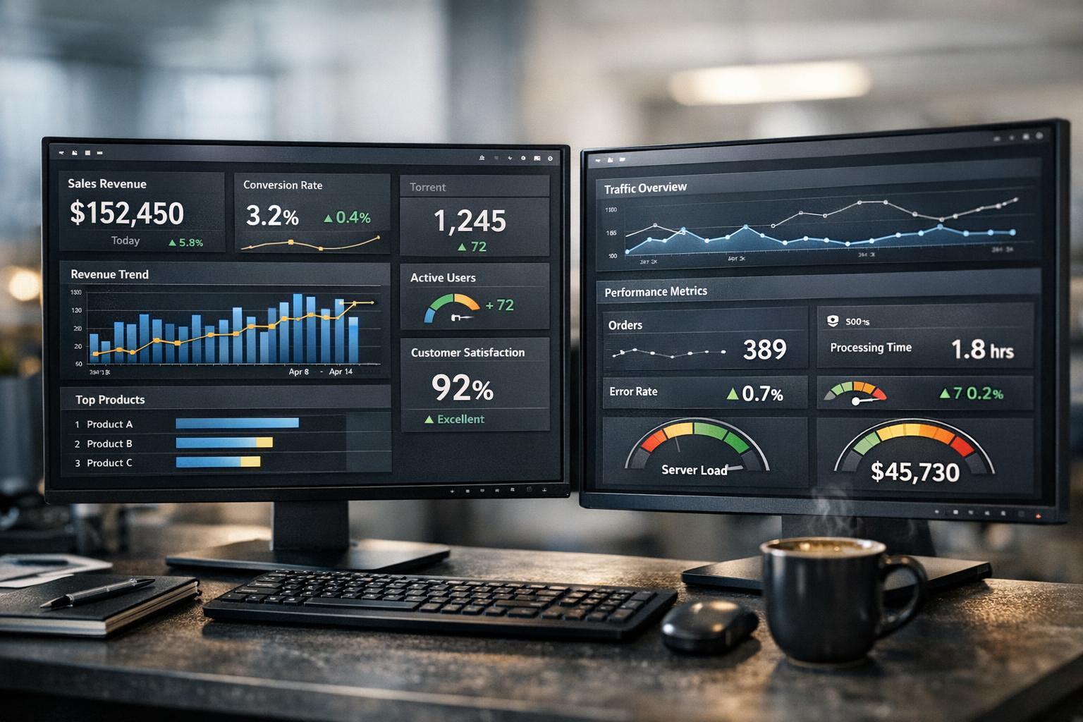 Análisis de KPIs y dashboards personalizados